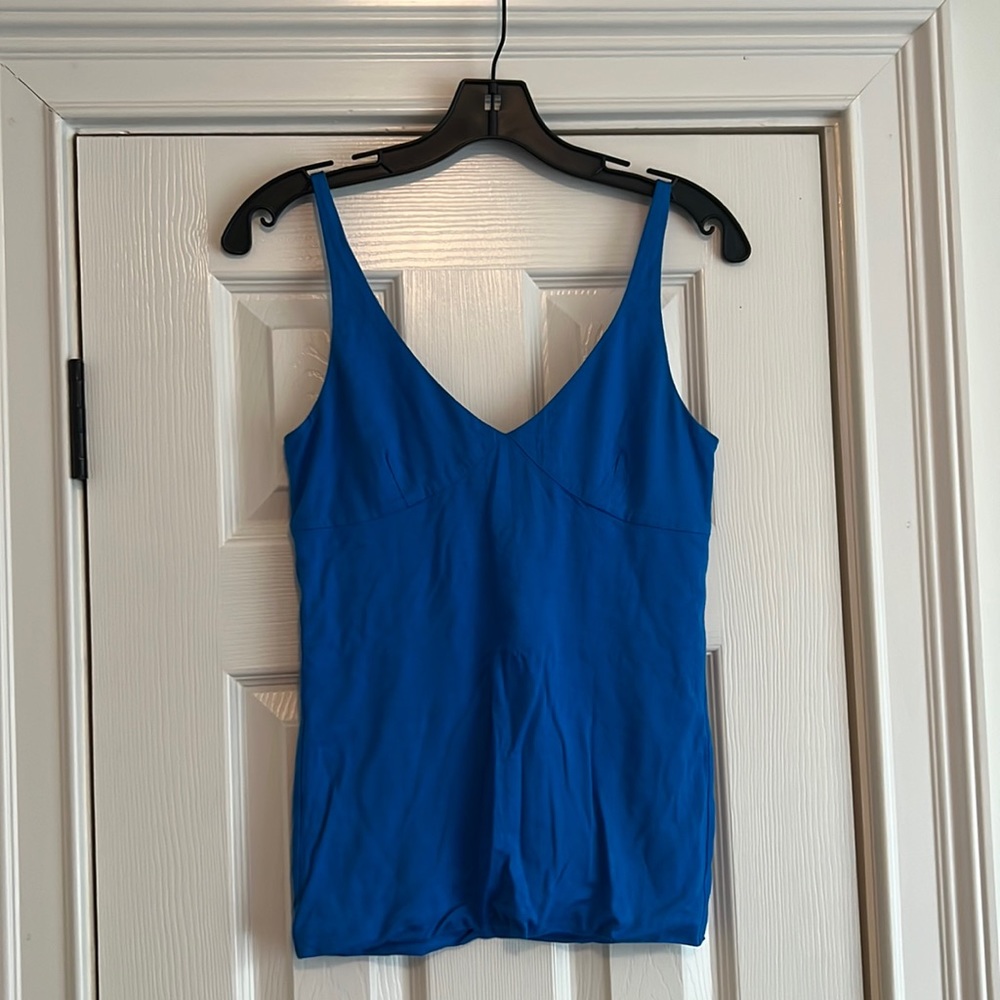Bright Teal Blue Ralph Lauren Lined Tank (SZ M)